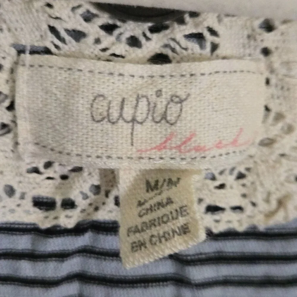 Lot Of 3 Cupio Sleeveless Ruffle Assymetric Hem Jersey Size M